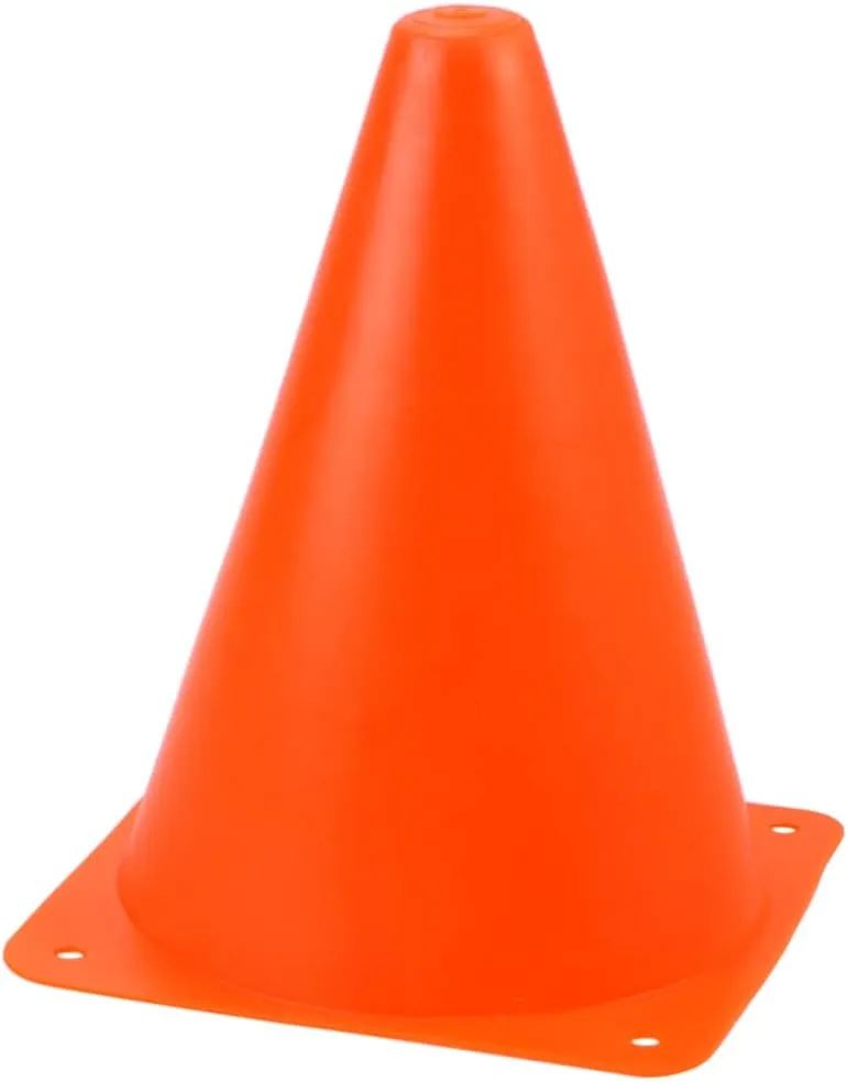 6Pcs Bright Orange Training Cones for Soccer Football and Outdoor Sports Activities Durable Hard Markers for Games and Obstacle Courses