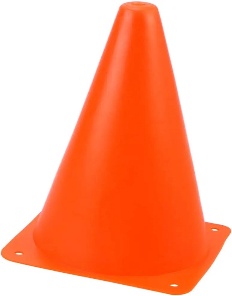 6Pcs Training Cones for Soccer Football Rugby Outdoor Sports Obstacles for Activities Highly Visible Markers for Drills and Games Orange