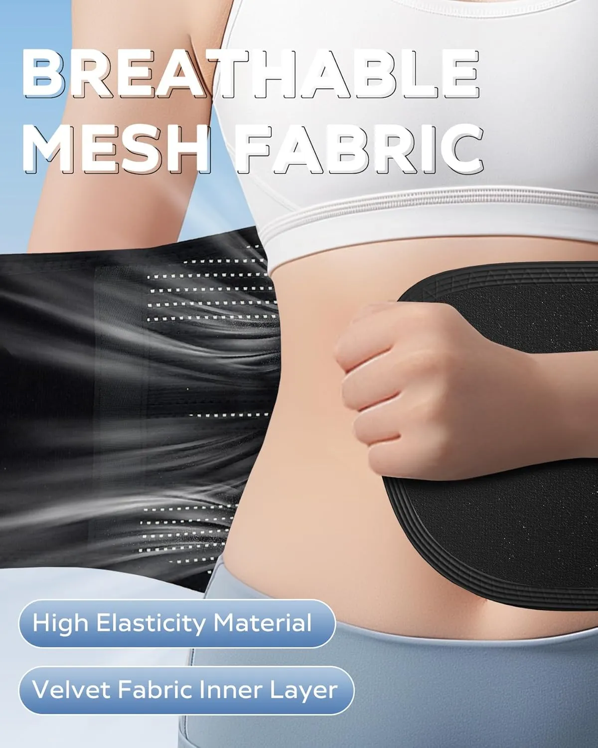 Back Brace for Lower Back Pain Relief with Removable Pad, Lumbar Support for Sciatica, Herniated Disc, Scoliosis, Back Support Belt with 5 Stays, Soft Breathable Mesh, Anti-skid, For Men & Women (Large)