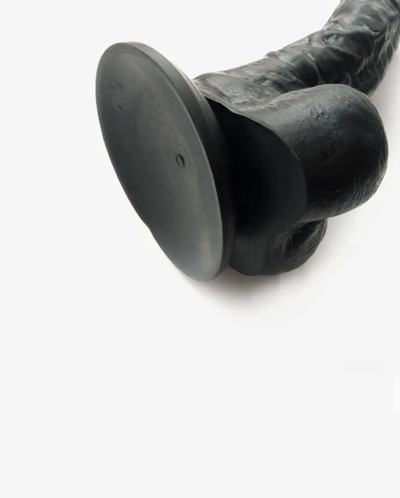 Black Realistic African Dildo with Suction Cup (6 Inch)
