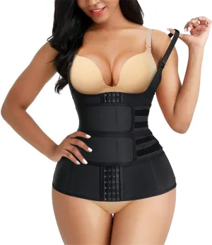 Eleady Waist Trainer Vest for Women Underbust Corset Cincher Tummy Control Body Shaper Sport Girdle with Adjustable Belt