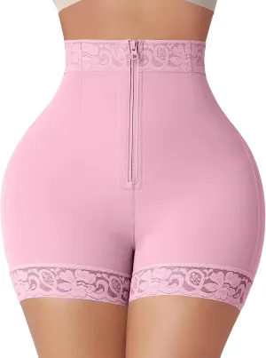 FeelinGirl Body Shaper for Women Butt Lifting Shapewear Tummy Control Panties with Hook Zipper Closure