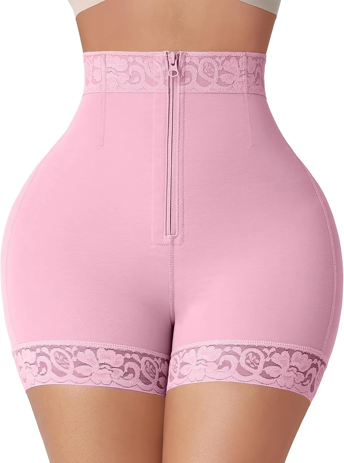 FeelinGirl Body Shaper for Women Butt Lifting Shapewear Tummy Control Panties with Hook Zipper Closure