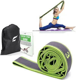 Fitter's Niche Soft High Elastic Stretching Band for Indoor Exercise Warm up Rehab Physical Therapy Recovery Flexibility Hamstring with E - book