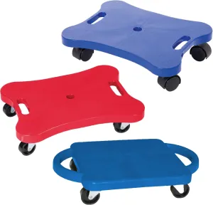 Fun and Function's Scooterboard with Handles for Kids with Gross Motor Skill Development and Motor Planning, Can Help Improve Balance, Posture and Coordination