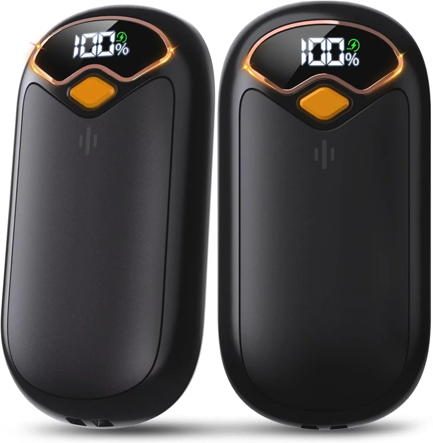 Hand Warmers Rechargeable - 7000mAh Electric Hand Warmer Reusable 2 Pack with LED Digital Display, 4 Levels Max 132, 20 Hrs Warmth Magnetic Portable Pocket Heater for Golf, Camping, Hunting, Fishing