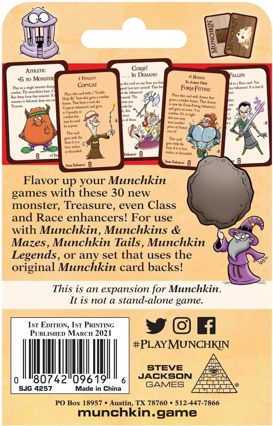 Munchkin Enhancers Card Game - Expands and Enhances the Munchkin Experience