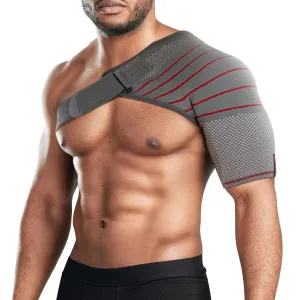 ORTONYX Shoulder Stability Brace Compression Sleeve for Rotator Cuff Support, Injury Prevention, Dislocated AC Joint, Labrum Tear, Frozen Shoulder Pain, Sprain, Soreness, Bursitis/M