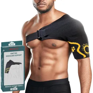 ORTONYX Shoulder Stability Brace Compression Sleeve for Rotator Cuff Support, Injury Prevention, Dislocated AC Joint, Labrum Tear, Frozen Shoulder Pain, Sprain, Soreness, Bursitis/S