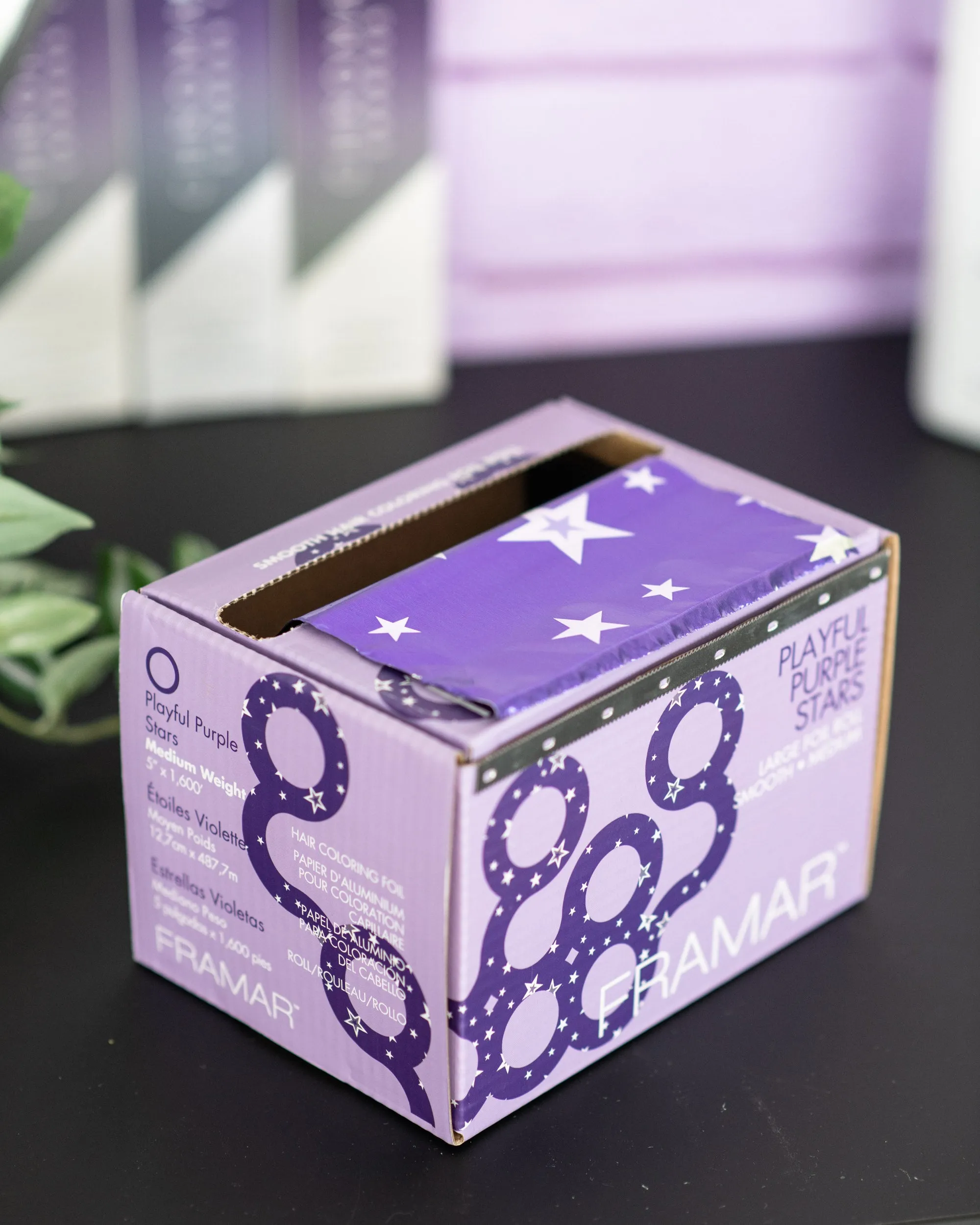 Playful Purple Stars - Smooth Roll
