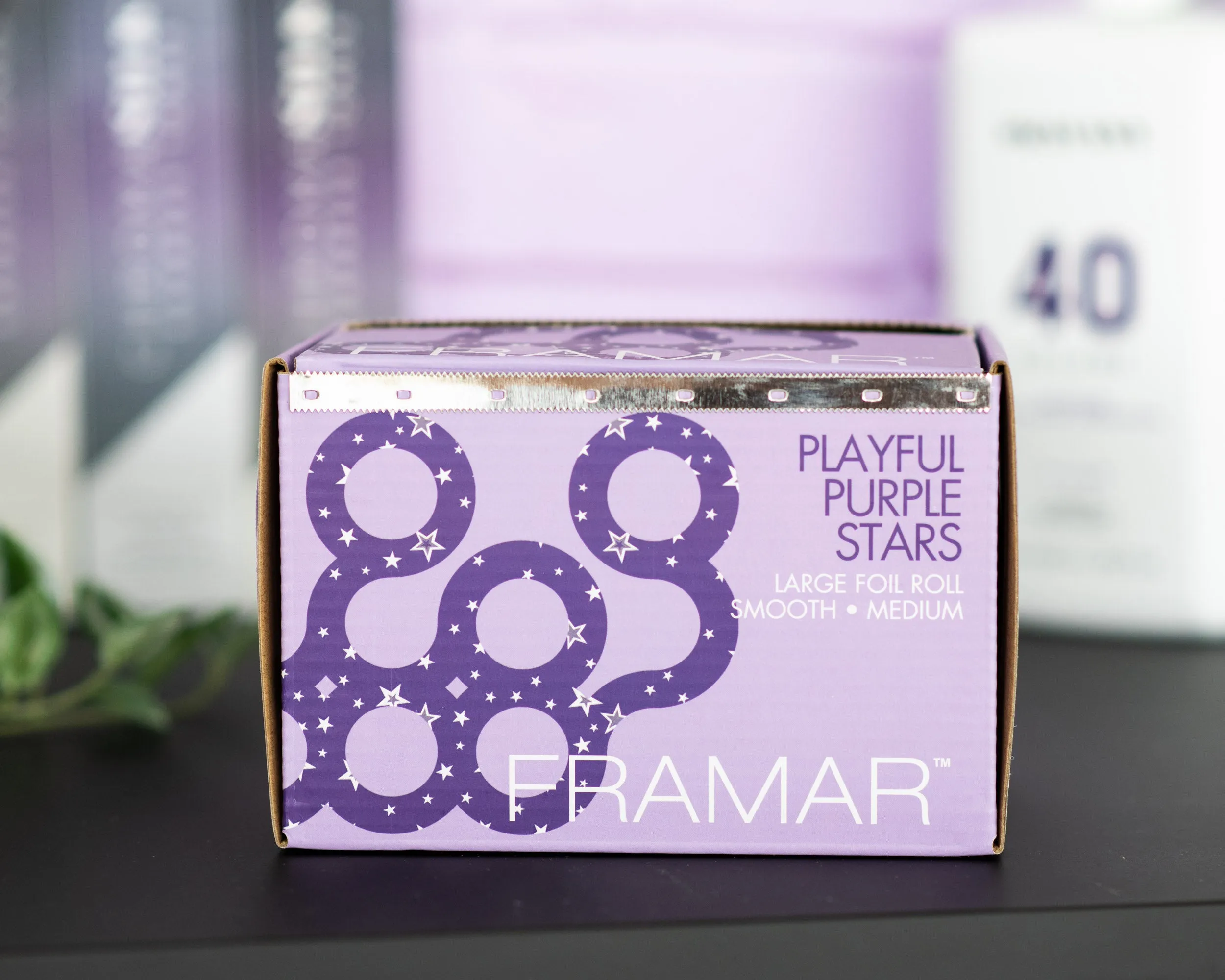 Playful Purple Stars - Smooth Roll