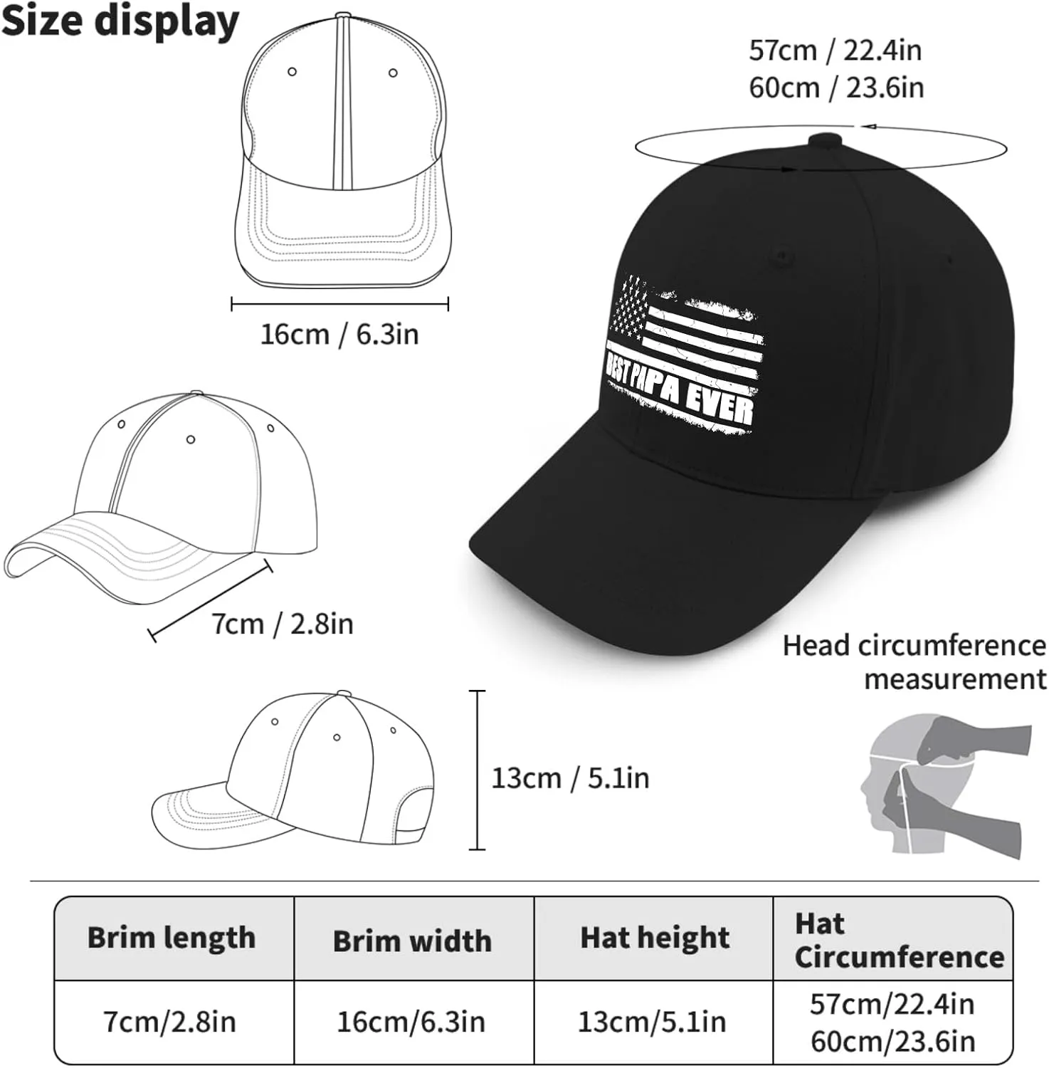 Pops The Man The Myth The Legend Hats Outdoor Cap for Women
