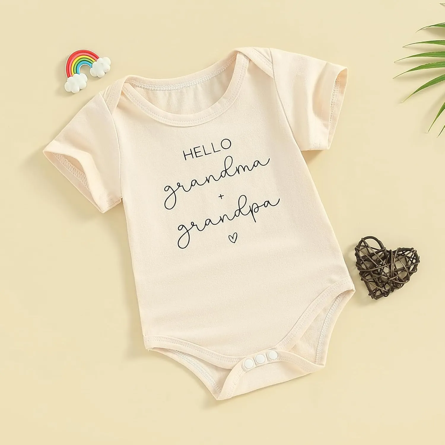 Pregnncy Announcement Baby Bodysuit Reveal Idea&Surprise Gift for Husband, Grandma, Grandpa or Family