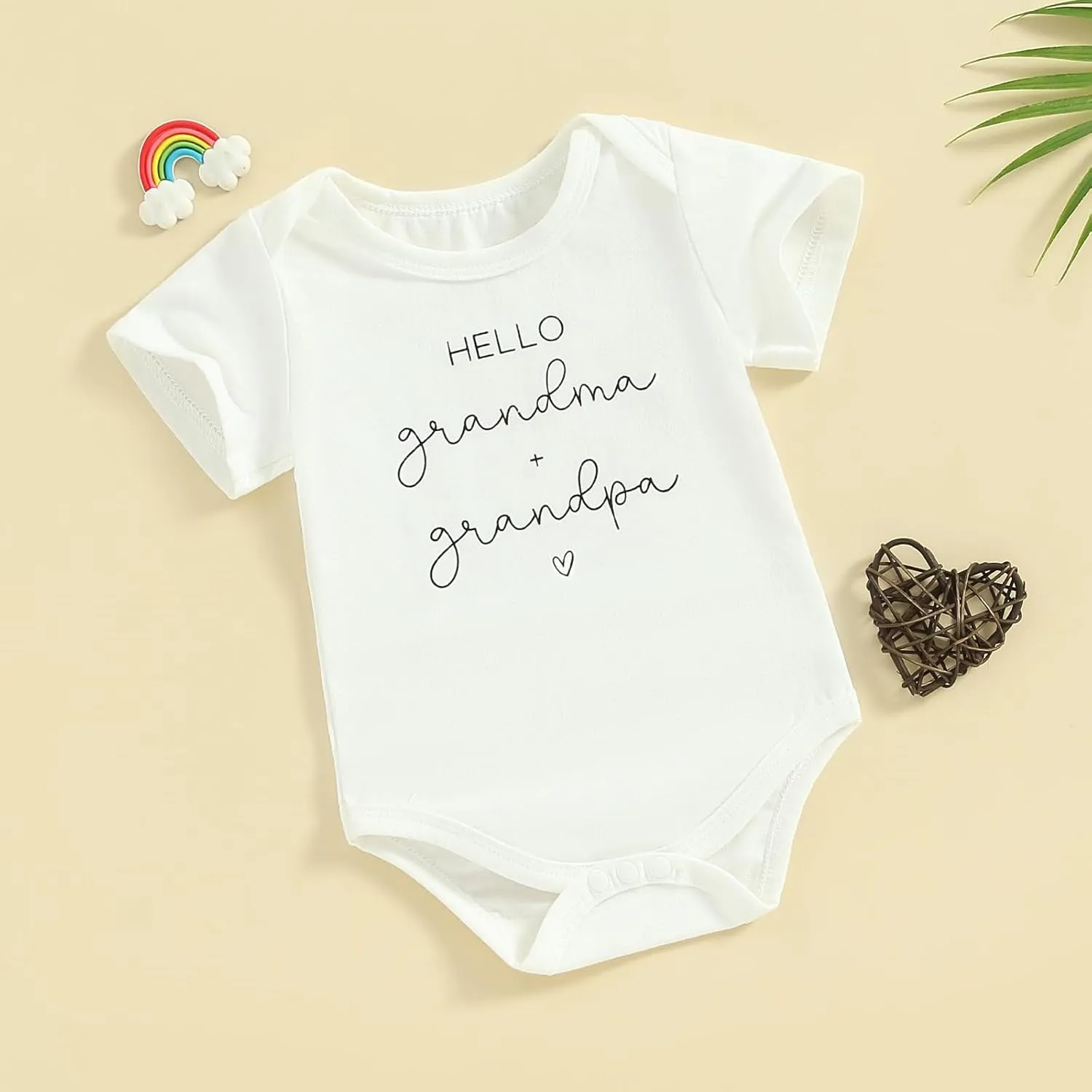 Pregnncy Announcement Baby Bodysuit Reveal Idea&Surprise Gift for Husband, Grandma, Grandpa or Family