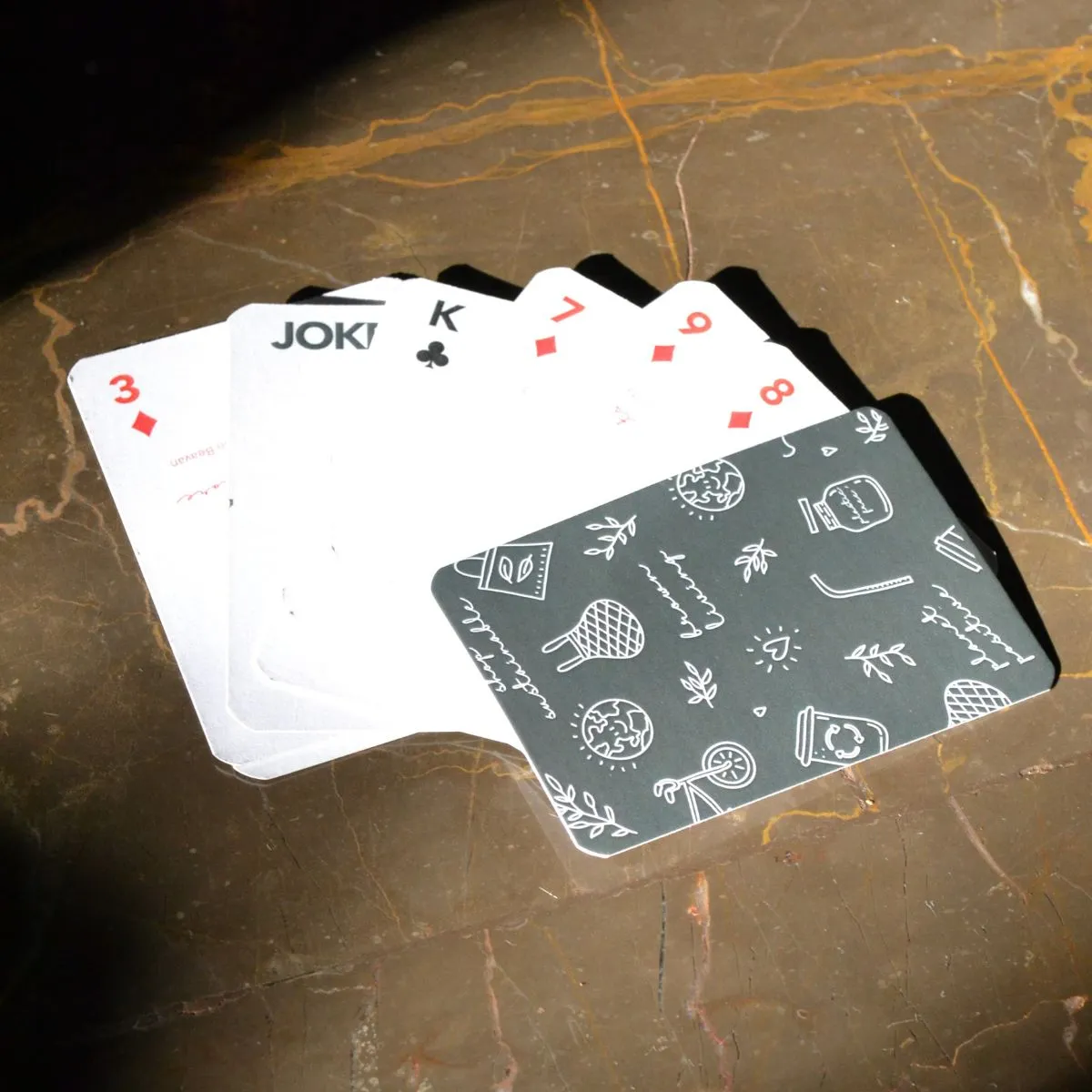 Premium Handmade Eco Playing Cards Set | Travel Games | Party Games