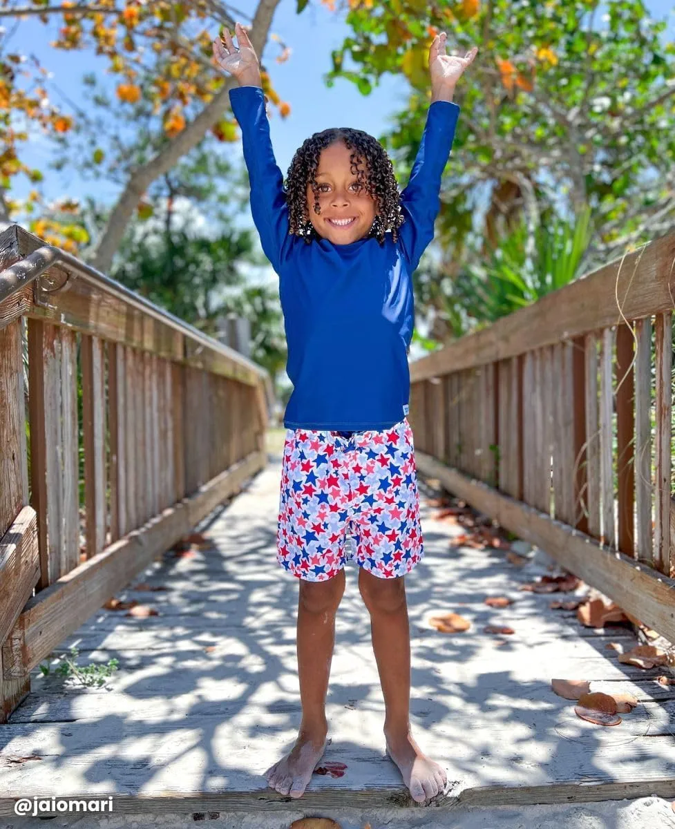 RUGGEDBUTTS Baby/Toddler Boys Long Sleeve Rash Guard Swim Shirt w/UPF 50 