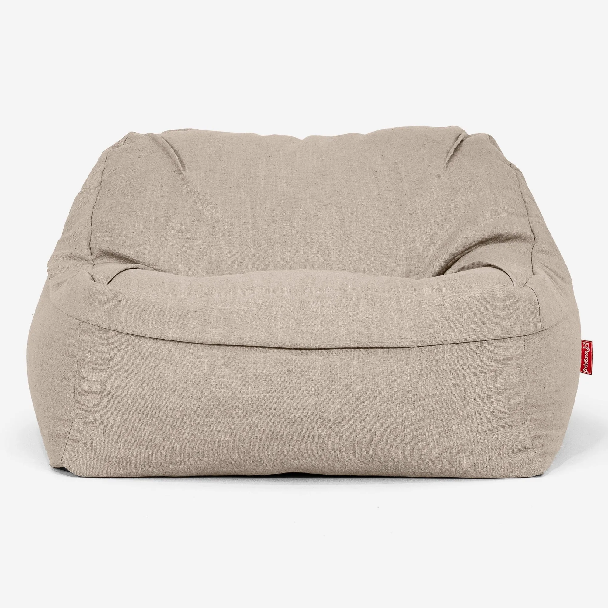 Sloucher Bean Bag Chair - Linen Look Cream